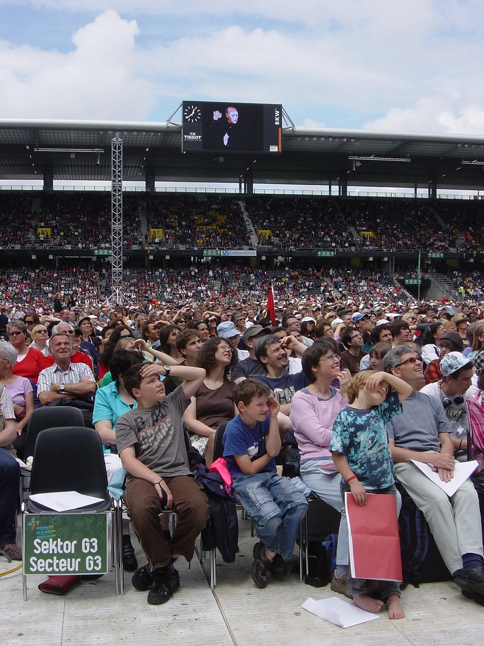 Ein Auftritt im Stadion